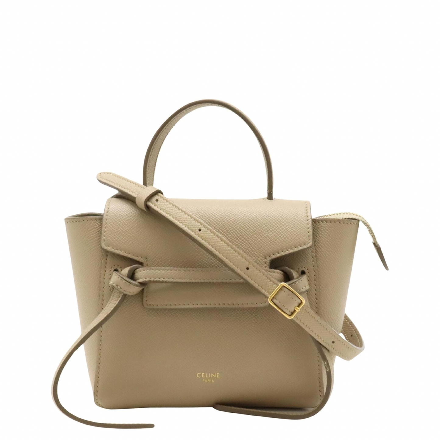 CELINE Grained Calfskin Mini Belt Bag Deepsea